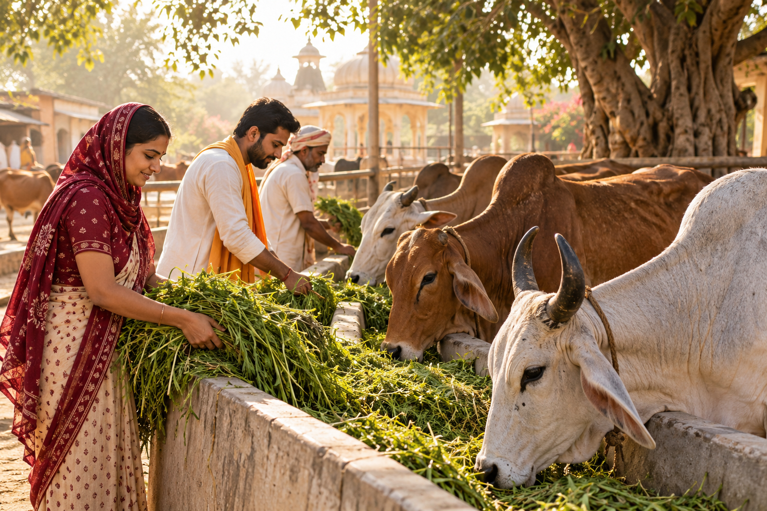 Illustrative image representing attentive cow care